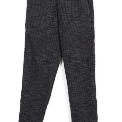 HANSEN GARMENTS TRYGVE | Wide Cut Cropped Trousers | Black Hemp