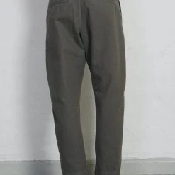 HANSEN GARMENTS TRYGVE | Wide Cut Cropped Trousers | Green Grey -PUMA Shop trygve wide cut cropped trousers green grey hansen garments 517748