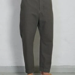 PUMA Shop -PUMA Shop trygve wide cut cropped trousers green grey hansen garments 576822