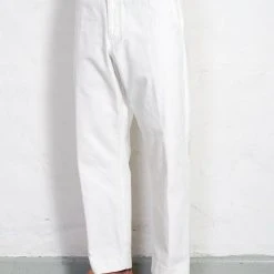 HANSEN GARMENTS TRYGVE | Wide Cut Cropped Trousers | Off White -PUMA Shop trygve wide cut cropped trousers off white hansen garments 913624