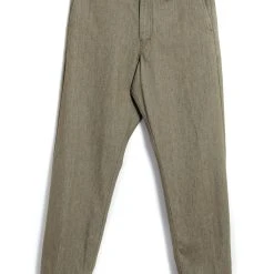 HANSEN GARMENTS TRYGVE | Wide Cut Cropped Trousers | Safari