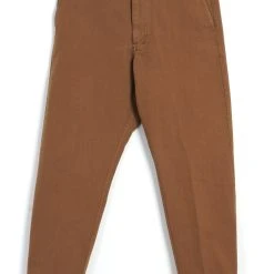 HANSEN GARMENTS TRYGVE | Wide Cut Cropped Trousers | Terra