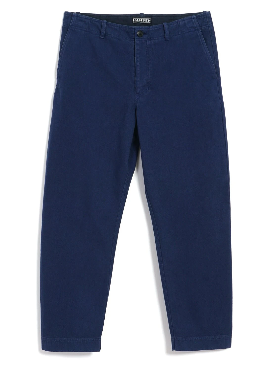 HANSEN GARMENTS TRYGVE | Wide Cut Cropped Trousers | Work Blue 1 HANSEN GARMENTS TRYGVE | Wide Cut Cropped Trousers | Work Blue