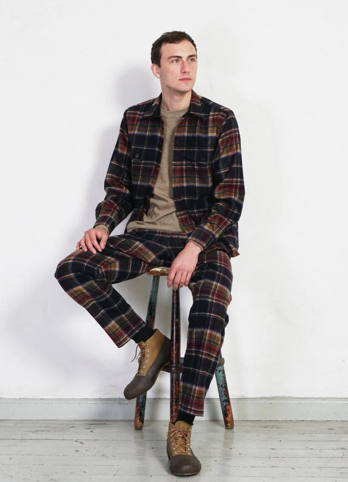 HANSEN GARMENTS TYGE | Wide Cut Cropped Trousers | Multi Colour Check 6 HANSEN GARMENTS TYGE | Wide Cut Cropped Trousers | Multi Colour Check – Bild 6