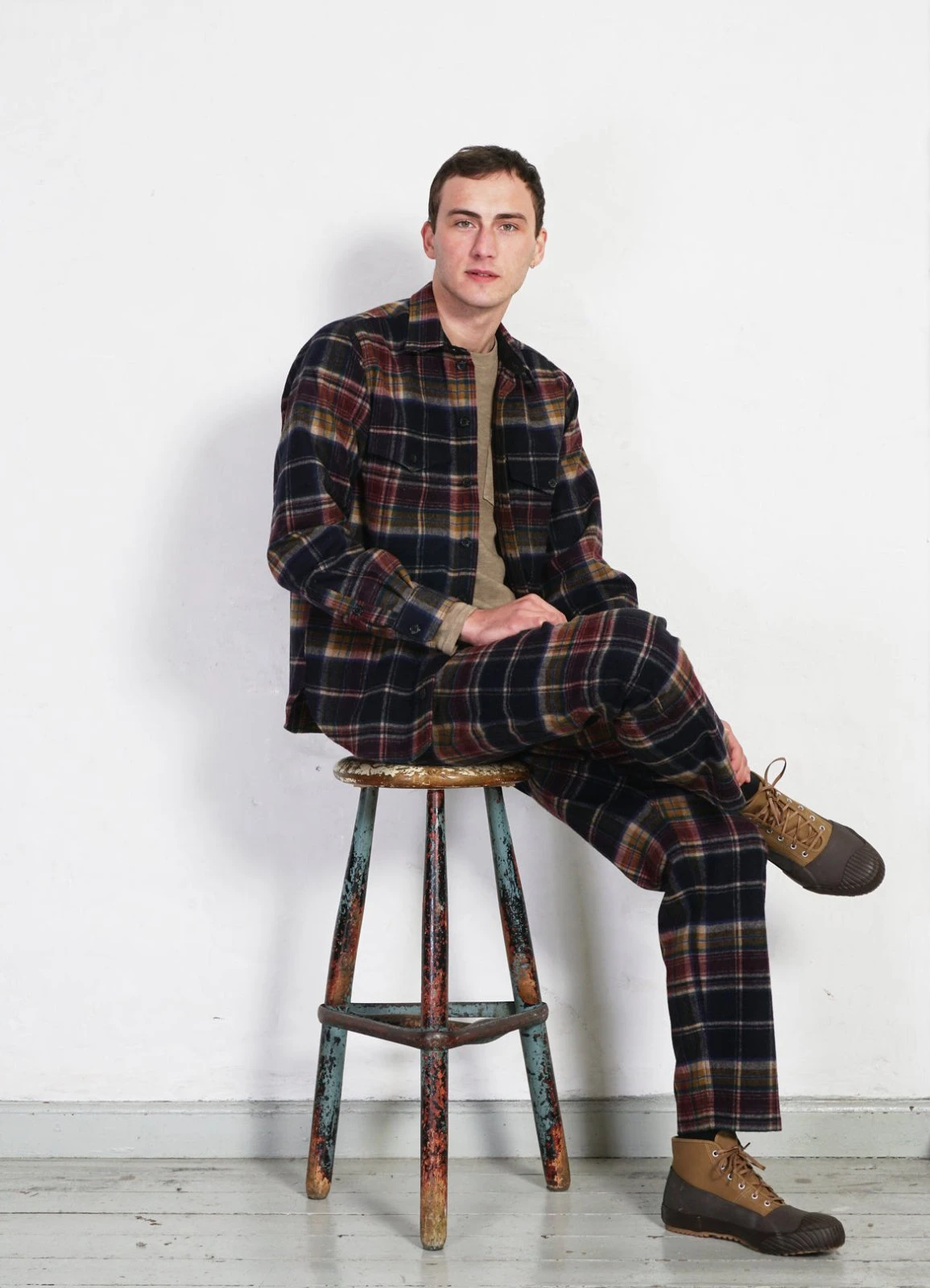 HANSEN GARMENTS TYGE | Wide Cut Cropped Trousers | Multi Colour Check 5 HANSEN GARMENTS TYGE | Wide Cut Cropped Trousers | Multi Colour Check – Bild 5