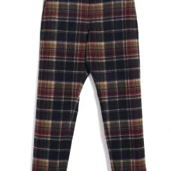 HANSEN GARMENTS TYGE | Wide Cut Cropped Trousers | Multi Colour Check