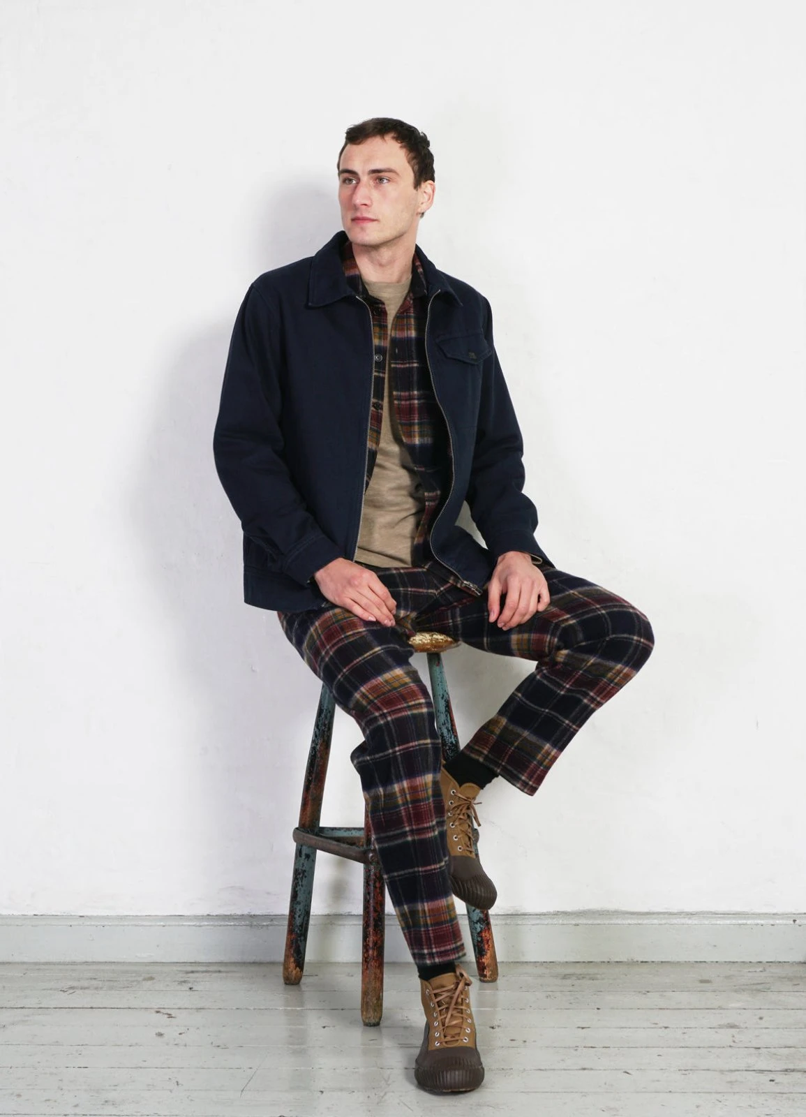 HANSEN GARMENTS TYGE | Wide Cut Cropped Trousers | Multi Colour Check 7 HANSEN GARMENTS TYGE | Wide Cut Cropped Trousers | Multi Colour Check – Bild 7