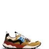 Flower Mountain YAMANO 3 | Suede & Nylon Sneaker | Yellow & White